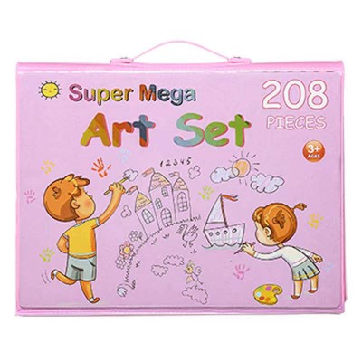 Factory Price High Quanlity Drawing Art Set Painting Drawing Supplies 208 Pcs For Kids Box Artist Printing Art Set