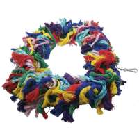 Large cotton rope ring bird gnaw toy parrot swing parrot toy 366g